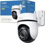 Tapo C530WS Telecamera Wi-Fi Esterno 3K 5MP, 360° Visuale, Visione Notturna a Colori Starlight, Rilevamento AI, IP66, Wi-Fi o Ethernet, Allarme Sonoro e Luminoso, Supporta MicroSD fino a 512 GB