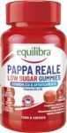 Equilibra, Pappa Reale in Gummies Low Sugar, per Vegetariani, Integratore Stanchezza, Energia e Sistema Immunitario, Pappa Reale Bambini 6+, a Base di Pectina, Senza Glutine, Gusto Lampone, 30 Gummies