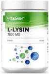 L-Lisina in polvere – 500 g di granuli – Buona solubilità – Lisina HCL da fermentazione vegetale – Vegan – Vit4ever