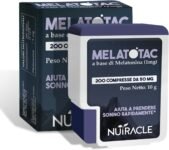 Melatonina Pura, 200 compresse – Integratore Melatonina per Dormire da 1mg – Per Sonno e Ridurre Risvegli Notturni, Jet Lag (200 unità (Confezione da 1))