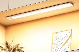 OUILA Luce Armadio LED, con Sensore di Movimento, 41CM Magnetica Ricaricabile Luce Sottopensile Dimmerabile Lampada per Cucina Scale Soggiorno Bagno Camere da Letto