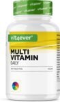 Multivitaminico giornaliero – 450 compresse con forme bioattive – 15 mesi di fornitura – Minerali preziosi e tutte le vitamine dalla A alla Z – Vegan