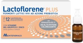 Lactoflorene Plus, Fermenti Lattici, Probiotici, Senza Glutine Senza Lattosio – Integratori Adulti a base di Probiotici con Zinco e Vitamina B per l’Equilibrio della Flora Intestinale (12 Flaconcini)
