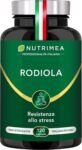 Rodiola | 400 mg | Integratore per Stress Mentale | Concentrazione e Performance cognitive | Salidroside 3% | 120 Capsule | Nutrimea IT