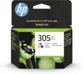 HP 305XL Tricromia, 3YM63AE, Cartuccia Originale da 200 Pagine, Alta Capacità, Compatibile con Stampanti DeskJet seri 2700, 4100, Envy serie 6020, 6030, 6420, e 6430