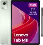 Lenovo Tab M11, Tablet Display 11″ WUXGA (1920×1200), MediaTek Helio G88, RAM 8GB, 128GB, WiFi, 4G LTE, Android 13 – Seafoam Green, Penna Inclusa – Esclusiva Amazon