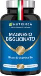 Magnesio Bisglicinato | Forma Chelata | Con Vitamina B6 | Contro Stress e Affaticamento | Dolori Muscolari | Elevata Biodisponibilità | 90 Capsule Vegetali