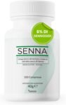 Farmazan Senna, 100 Compresse da 200mg, Integratore Alimentare a Base di Senna, che Contribuisce alla Regolarità del Transito Intestinale, Senza Glutine
