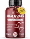 Riso Rosso Fermentato Colesterolo 97 Mg con 2,9 mg di Monacolina K 90 Cps, Integratore Colesterolo con Coenzima Q10, Acido Folico e Policosanoli sostiene l’equilibrio lipidico – Made in italy