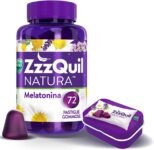 Zzzquil Natura Integratore Per Il Sonno Con Melatonina Per Dormire Ed Estratti Di Lavanda, Valeriana E Camomilla. 72 Pastiglie Gommose + Travel Case
