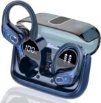 STECEi AI Cuffie Traduzione, 3 in 1Bluetooth 5.4 Auricolari Traduzione con 164 Lingue/6 Modalità di Traduzione, 75H Auricolari Traduttori Istantanei con APP, Cuffie Bluetooth per Viaggi/Affari, Blu