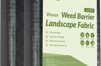 Velway Telo Pacciamatura 1x25M – 100g/m² Telo Anti Erbacce per Orto, Giardino, Tessuto Permeabile all’Acqu, Stabilizzazione ai Raggi UV,Barriere Contro Le Erbe Infestanti – 2 Pezzi 1×12,5M