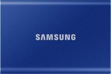 Samsung T7 Portable SSD – 1 TB – USB 3.2 Gen.2 External SSD Indigo Blue (MU-PC1T0H/WW)