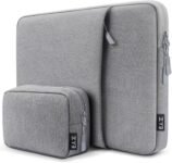 ZYB Custodia PC Portatile 13 Pollici, Custodia per MacBook Air 13.6 Pollici M4 M3 M2 2025-2022, MacBook Air/Pro 13 M2 M1 2022 2020-2012, Ipad Pro 12.9 2022-2018 Surface Pro 9-3/X etc 13″ Borsa-Grigio