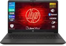 HP 250R G9, Computer Portatile Notebook, Intel i5-1334u 10 Core 3.4Ghz, Display 15.6” FHD, Ram 16GB, SSD 512GB, Windows 11, Pronto all’uso con Libre Office