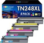GPC Image TN248XL TN248CMYK Compatibili per Brother TN248 TN-248 per MFC-L3760CDW DCP-L3560CDW LC3740CDW L3520CDWE L3520CDW HL-LC3215CW LC3220CW (1 Nero, 1 Ciano, 1 Magenta,1 Giallo)