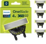 Philips OneBlade Original 360 lame, compatibili con tutti i modelli OneBlade e OneBlade Pro, 4 pezzi (modello QP440/50)