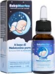 Baby Morfeo – Melatonina Bambini Pura, Integratore Alimentare Junior in Gocce Per Dormire La Notte, Favorisce il Sonno e Combatte il Jet Lag, Aroma Cioccolato Naturale – 30 Dosi di Fornitura