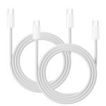 Cavo iPhone 16 15 Ricarica Rapida 1M 2Pezzi, 60W Nylon Cavo USB C USB C Apple Cavo USB Type-C Ricarica Rapida per iPhone 15 16 Pro Max/15 16 Plus/16e/15,iPad Pro/Air/Mini 6/Mini 7/10 11 Gen,MacBook