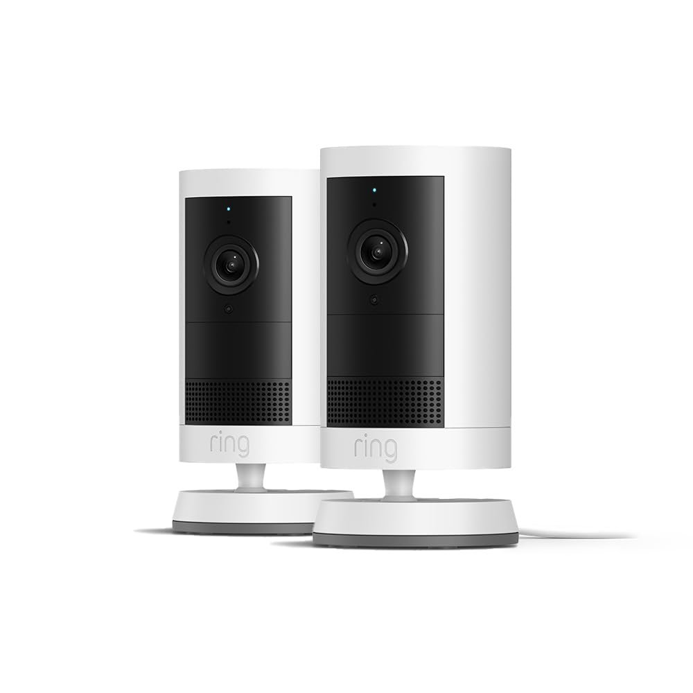 Kit Ring Alarm XL + videocamera interna (Indoor Camera 2ª gen) con sirena per esterno | Sistema per la sicurezza della tua casa con abbonamento Ring Home (venduto separatamente)