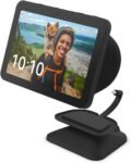 Supporto regolabile per Echo Show 8 (3ª generazione), con ingresso USB-C per la ricarica | Antracite