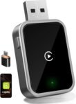 Adattatore Wireless per CarPlay – Upgrade 2025, Adattatore USB/Type-C senza fili, Connessione Veloce e Stabile senza Ritardi, Compatibile con iOS 12+