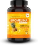 Bromelina Extra Forte Drenante 5000 GDU/g gastroprotetta ǀ Formato Maxi scorta 180 compresse ǀ Fino a 6 mesi di Fornituraǀ Rimedio Naturale Drenante per cellulite,microcircolo e digestione