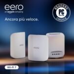 Router wi-fi mesh Amazon eero Max 7 | Ethernet 10 Gbps | Copertura fino a 695 m² | Connette più di 750 dispositivi | Ideale per il gaming | Confezione da 3 | Ultima generazione