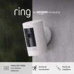 Ring videocamera esterna a batteria (Stick Up Cam) | Telecamera per esterno wifi senza fili con 1080p HD video, audio bidirezionale, fai-da-te | Ring Home: 30 gg. prova gratuita | 2 telecamere