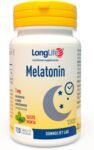 LongLife® Melatonin | Integratore di melatonina a rapido assorbimento | Formula sublinguale | Ciclo sonno-veglia | 4 mesi di trattamento | Gusto menta | Vegano e senza glutine