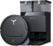 ECOVACS DEEBOT T50 PRO OMNI Gen2 Robot Aspirapolvere Lavapavimenti, (Migliorato da T30 PRO), 21000 Pa, Spazzola Laterale Estensibile e Lavapavimenti, Aggiunta Automatica Soluzione Detergente, Nero