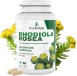 Rhodiola Rosea Naturale Forte FORMULA COMPLETA Integratori Rodiola Rosea per Stanchezza Concentrazione Stabilizzatore dell’Umore 60 Capsule Made in Italy (2 mesi di fornitura)