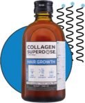 COLLAGEN SUPERDOSE BY GOLD COLLAGEN Hair Growth – Integratore Capelli Liquido al Collagene Marino con Vitamina C, Biotina e Cheratina con Ingredienti Naturali, Fortifica Capelli, Pelle e Unghie 300 ml