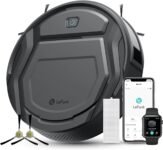 Lefant Robot Aspirapolvere, 2200Pa, Autonomia 120 Minuti, Controllo App/Wi-Fi/Alexa, Potenziamento Tappeto, Ultrasottile 7,8cm Aspirapolvere Robot Ideale per Peli Animali, Pavimento Duro, M210P Grigio