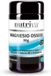 NUTRIVA Magnesio Ossido, Integratore Alimentare a base di Magnesio Ossido, Vitamina B6 e Orthosiphon, PMS, Gonfiore, Digestione, Drenante, Supporto Intestinale, 50 compresse, Vegan