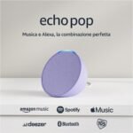Echo Pop (Ultimo modello) | Altoparlante Bluetooth intelligente con Alexa, compatto e dal suono potente | Lavanda
