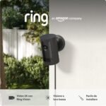 Nuova Ring videocamera esterna Plus plug-in (Outdoor Camera Plus) | 2K con Ring Vision I videocamera esterna di sicurezza fai-da-te | alternativa a CCTV I Ring Home gratuito per 30 giorni