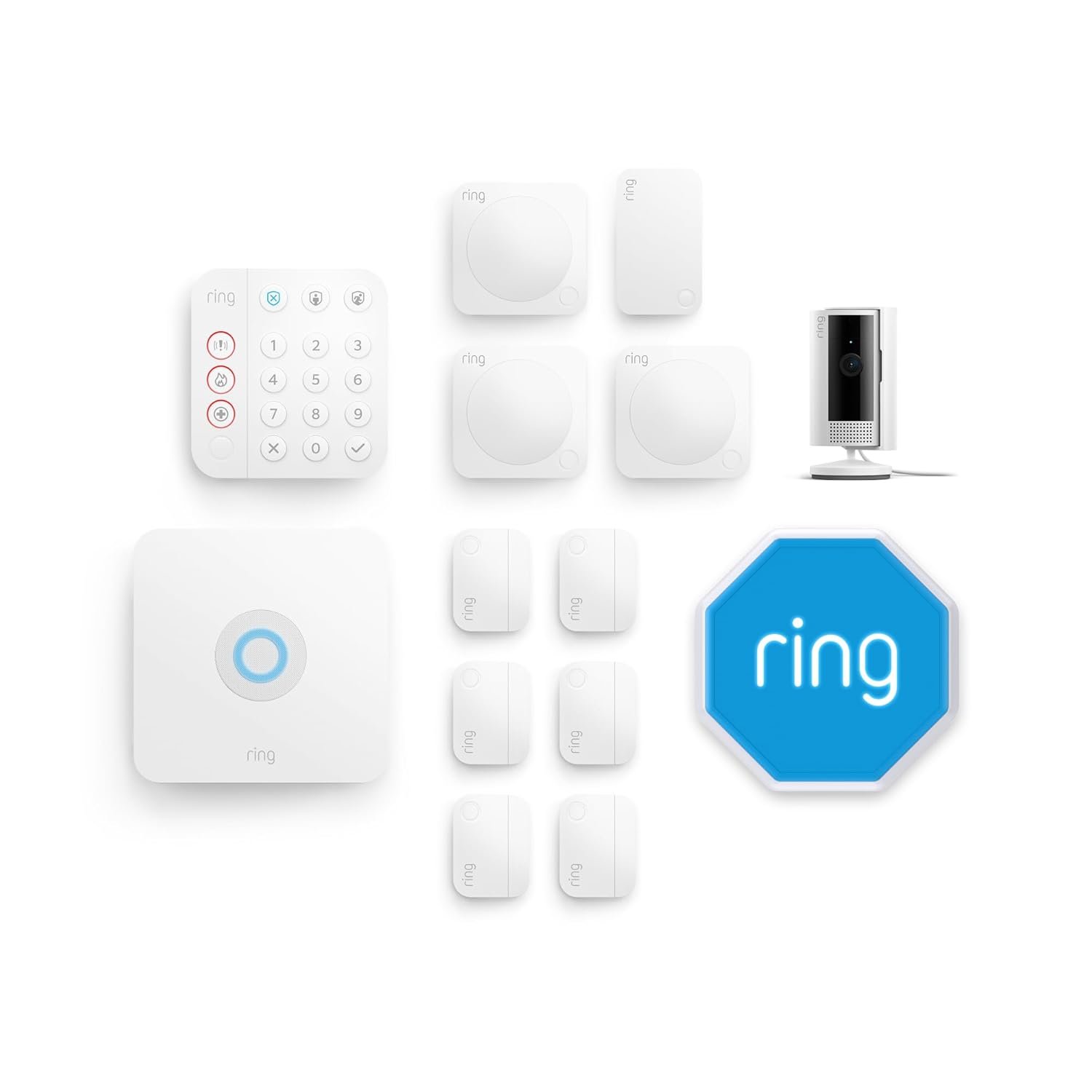 Nuova Ring videocamera esterna Plus plug-in (Outdoor Camera Plus) | 2K con Ring Vision | Videocamera di sicurezza esterna fai-da-te | Prova gratuita di 30 giorni del piano Ring Home | 2 videocamere