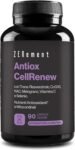 Antiox Complex con Trans-Resveratrol, CoQ10, NAC, Melograno, Vitamina C e Selenio – Antiossidante e di Supporto all’Energia Cellulare, 90 Capsule Vegane – Zenement
