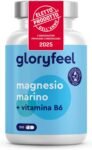 Magnesio Marino Puro, Eletto PRODOTTO DELL’ANNO 2025, Magnesio360mg con Vitamina B6, Integratore Cloruro di Magnesio contro Stanchezza e più Energia*, 180 Capsule, Senza Additivi, 100% Vegan