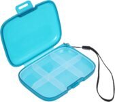 Healvian Organizer Medicinali Scomparti Portatile Per e Casa Design Antipolvere e Facile Trasportare Per e Integratori