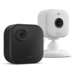 Nuova videocamera Blink (Outdoor 4) | Sistema a 1 telecamera con Sync Module Core incluso + Blink Mini 2 | Bianco