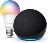 Echo Dot (5ª generazione) | Antracite + Tapo L530EA Lampadina LED Smart (E27), Compatibile con Alexa – Kit di base per Casa Intelligente