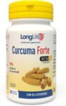 LongLife® Curcuma Forte | Titolata al 95% in curcuminoidi e oli essenziali | Con Ar-turmerone | Formula brevettata 7 volte più biodisponibile | Fino a 2 mesi di trattamento | Senza glutine e vegano