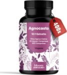Agnocasto Integratore – 400 Compresse – Estratto 10:1 Vitex Agnus-Castus 20 mg – Vegano e Prodotto in Germania