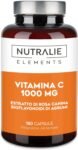 VITAMINA C da 1000 mg con – Rosa Canina e Acido Ascorbico – Difese + Stanchezza + Antiossidante – Bioflavonoidi + Vitamin C 180 Capsule Nutralie