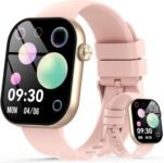 Smartwatch Uomo Donna con Effettua o Risposta Chiamate, 2.01″ Orologio Smartwatch Contapassi/Cardiofrequenzimetro/Sonno, 110+ Modalità Sportivo Fitness Tracker, Impermeabile 5ATM Smart Watch Rosa