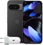 Google Pixel 9 con Caricatore USB-C 45 W – Smartphone Android sbloccato con Gemini, fotocamera avanzata, batteria con 24 ore di autonomia e display Actua da 6,3″ – Nero ossidiana, 128GB