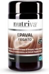 NUTRIVA Epaval, Integratore alimentare con Betaina, Colina, Inositolo, Metionina, N-acetilcisteina ed estratti vegetali. Utile al fegato e per digestione. 50 capsule