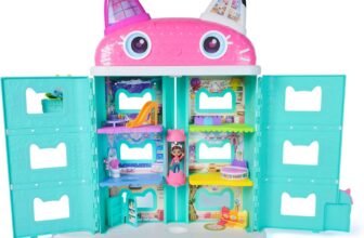 Gabby&rsquo;s Dollhouse The Movie, la Casa delle Bambole di Gabby a Tema Movie, Con Occhi Lenticolari, Personaggi e Mobili per la Casa delle Bambole, Alta 60 cm, 3+ Anni